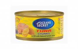 Oceans Secret Tuna Chunks In Oil With Natural Lemon Juice  Tin  180 grams